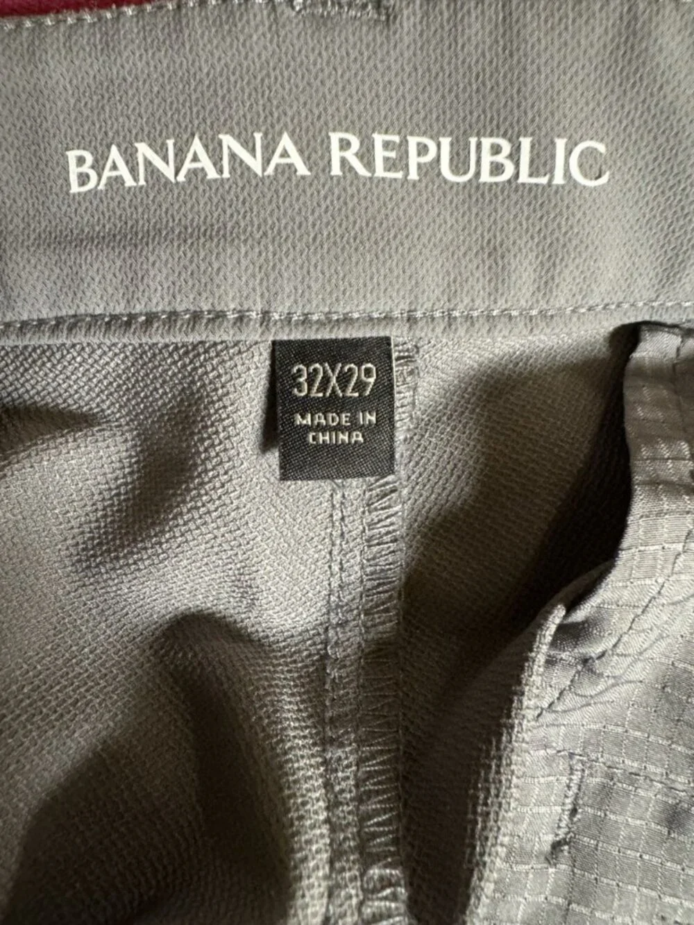 Banana Republic Gray Performance Pants 32x29 Men’s Straight Casual
